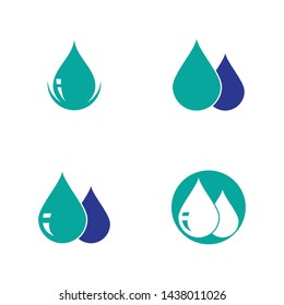 water drop Logo. Template. vector illustration design.