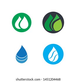 water drop Logo Template vector illustration design