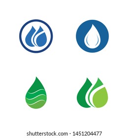 water drop Logo Template vector illustration design