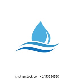 water drop Logo Template vector illustration design