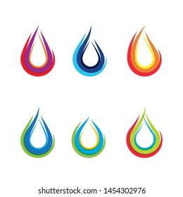 Water drop Logo Template vector illustration design