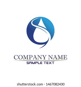 water drop Logo Template vector illustration design
