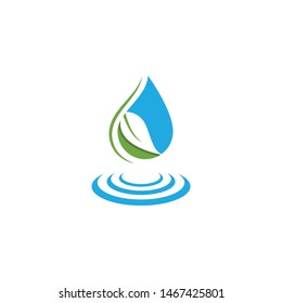 Water drop Logo Template vector illustration design