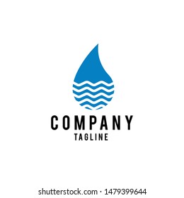 Water drop Logo Template vector illustration design