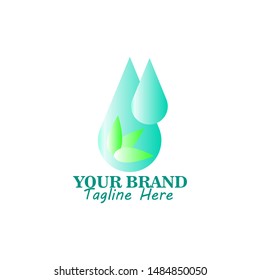 Water drop Logo Template vector illustration design