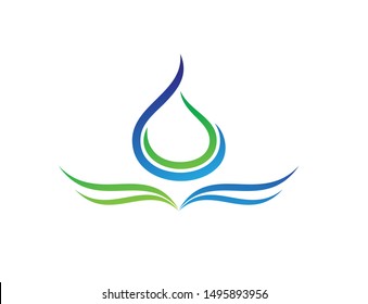 Water drop Logo Template vector illustration design