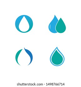 water drop Logo Template vector illustration design