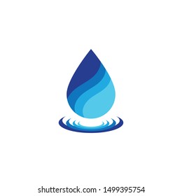 water drop Logo Template vector design