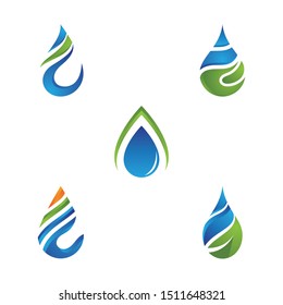 water drop Logo Template vector illustration design