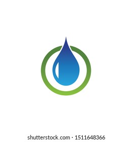 water drop Logo Template vector illustration design