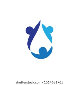 Water drop Logo Template vector illustration design
