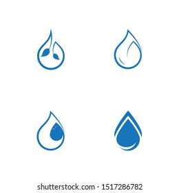 water drop Logo Template vector illustration design