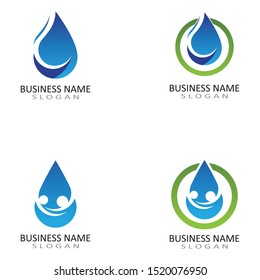 water drop Logo Template vector illustration design