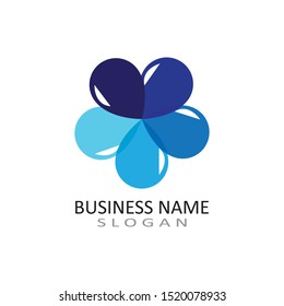 water drop Logo Template vector illustration design