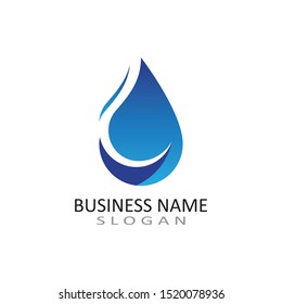 water drop Logo Template vector illustration design