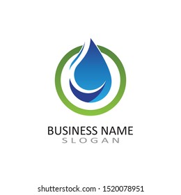 water drop Logo Template vector illustration design