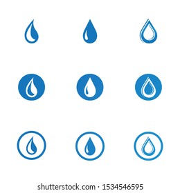 Water drop Logo Template vector illustration design