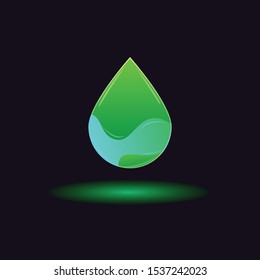 Water drop Logo Template vector illustration design
