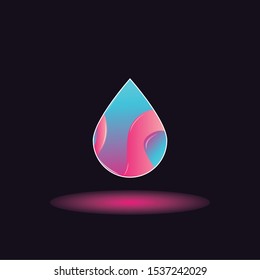 Water drop Logo Template vector illustration design