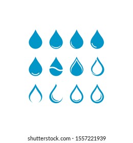 Water Drop Logo template vector icon illustration design 