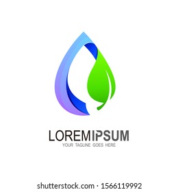 Water drop Logo Template vector illustration design