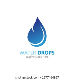 Water drop Logo Template vector illustration design