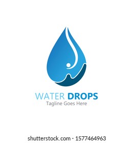 Water drop Logo Template vector illustration design