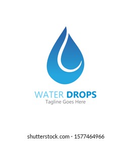 Water drop Logo Template vector illustration design