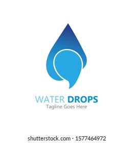 Water drop Logo Template vector illustration design