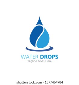 Water drop Logo Template vector illustration design