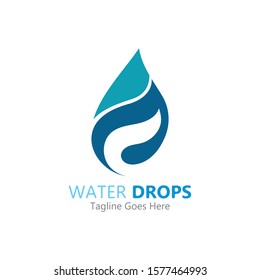 Water drop Logo Template vector illustration design