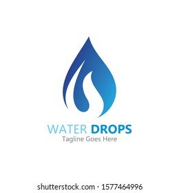 Water drop Logo Template vector illustration design