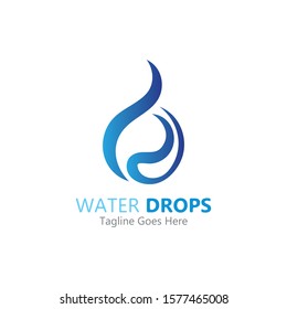 Water drop Logo Template vector illustration design