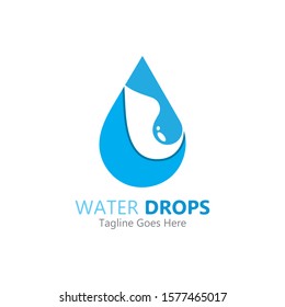 Water drop Logo Template vector illustration design