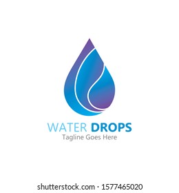 Water drop Logo Template vector illustration design