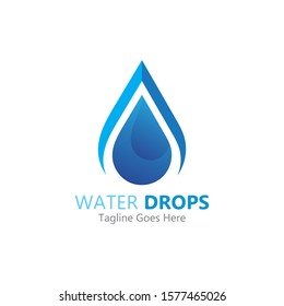 Water drop Logo Template vector illustration design