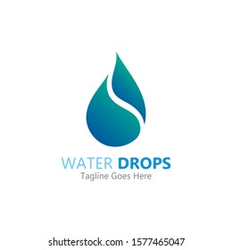 Water drop Logo Template vector illustration design