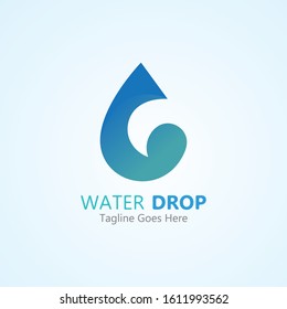 Water drop Logo Template vector illustration design