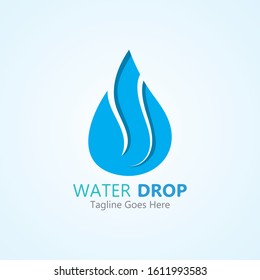 Water drop Logo Template vector illustration design