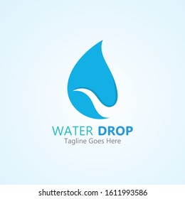 Water drop Logo Template vector illustration design