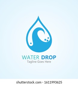 Water drop Logo Template vector illustration design