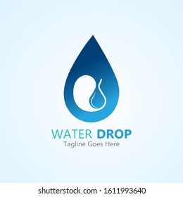 Water drop Logo Template vector illustration design