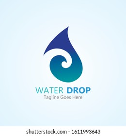 Water drop Logo Template vector illustration design