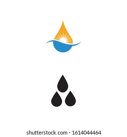 Water drop Logo Template vector illustration design