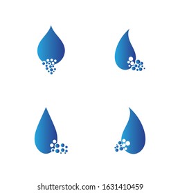 Water drop Logo Template vector illustration design