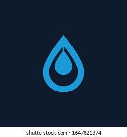 Water drop Logo Template vector illustration design.