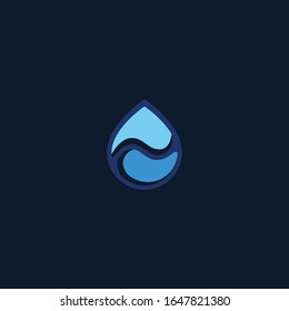 Water drop Logo Template vector illustration design.