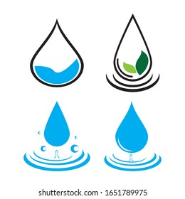 diseño de ilustración vectorial de plantillas de logotipos de gota de agua
