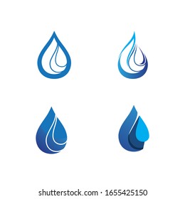 water drop Logo Template vector illustration design