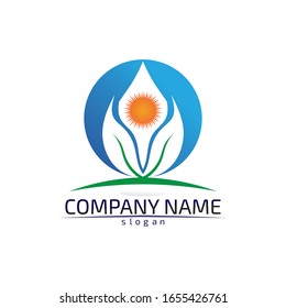 diseño de ilustración vectorial de plantillas de logotipos de gota de agua